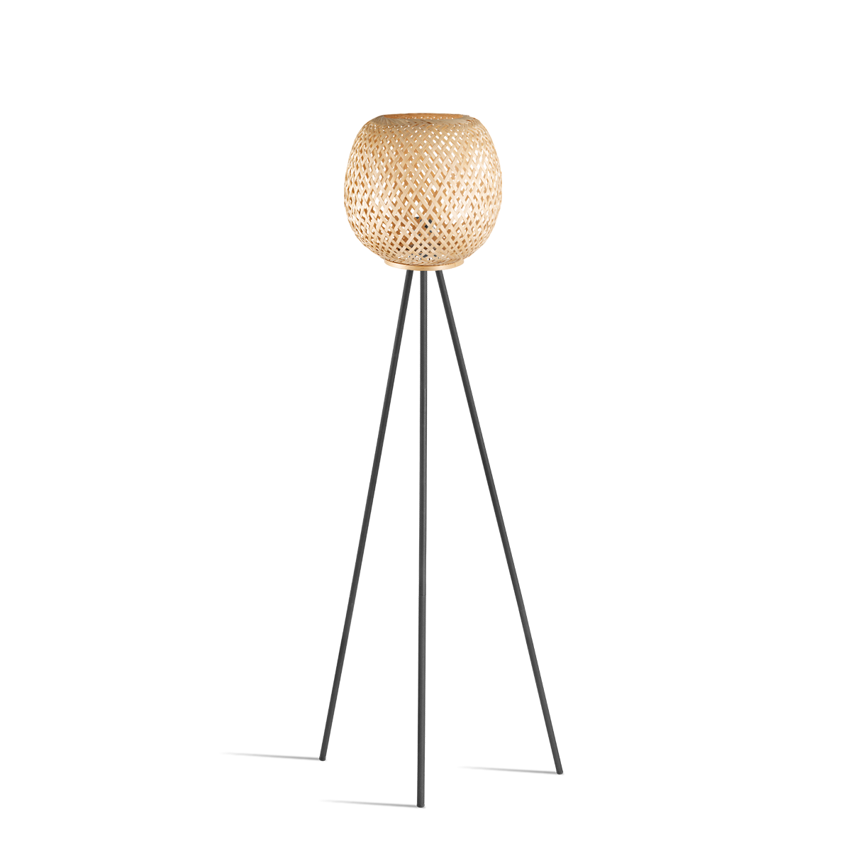 Tangla lighting - TLF7564-01GNT - LED Floor lamp 1 Light - bamboo - natural - tripod - E27