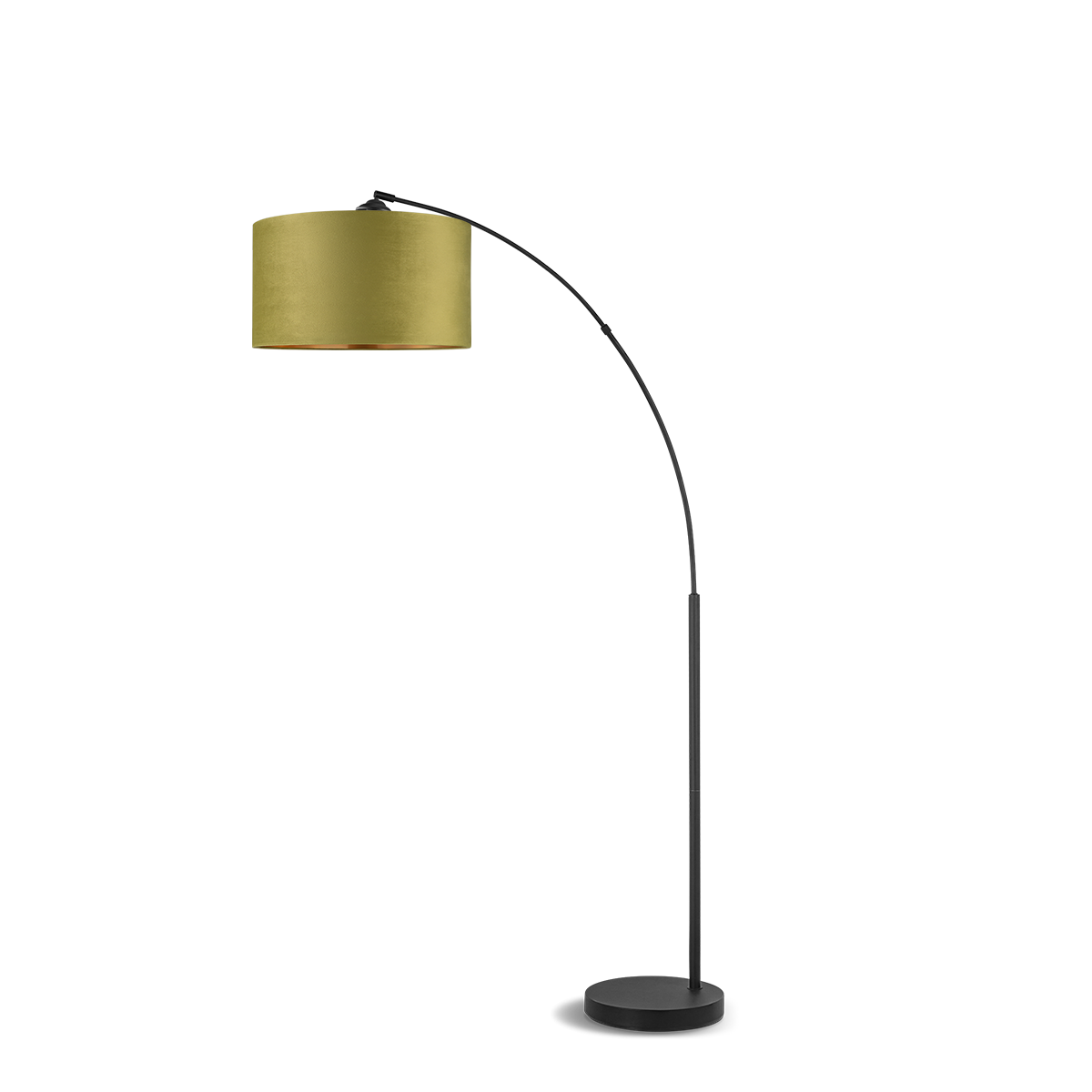Tangla lighting - TLF7574-01GN - LED Floor lamp 1 Light - metal and velvet - green - fischer - E27