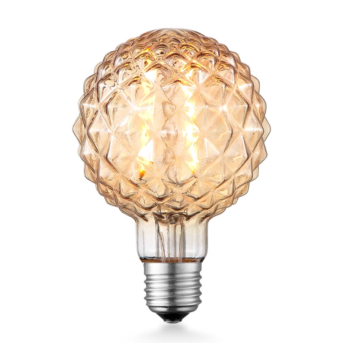 Tangla lighting - TLB-8073-04AM - LED Light Bulb Deco filament - G125 4W amber - grenade - dimmable - E27