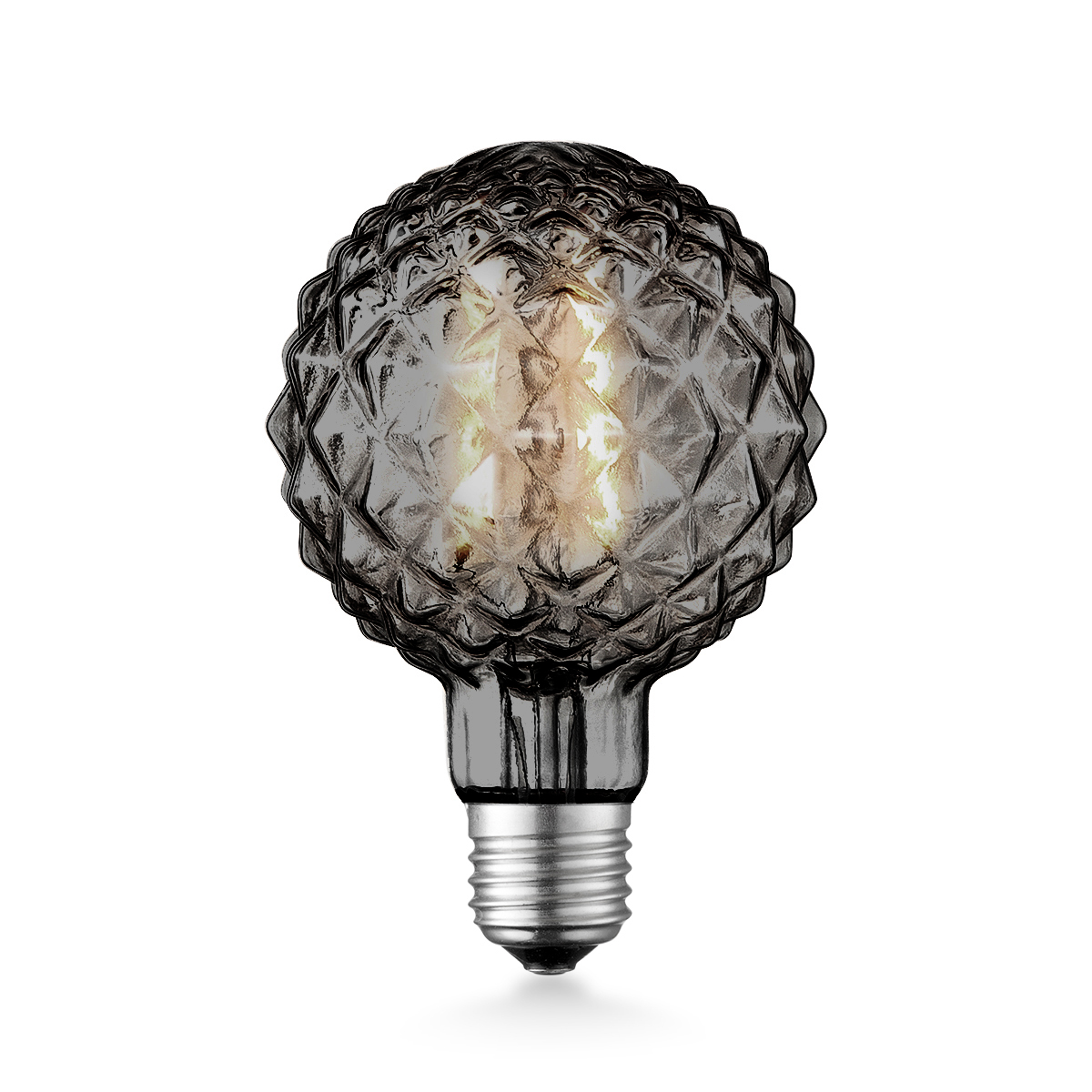 Tangla lighting - TLB-8073-04TM - LED Light Bulb Deco filament - G125 4W titanium - grenade - dimmable - E27