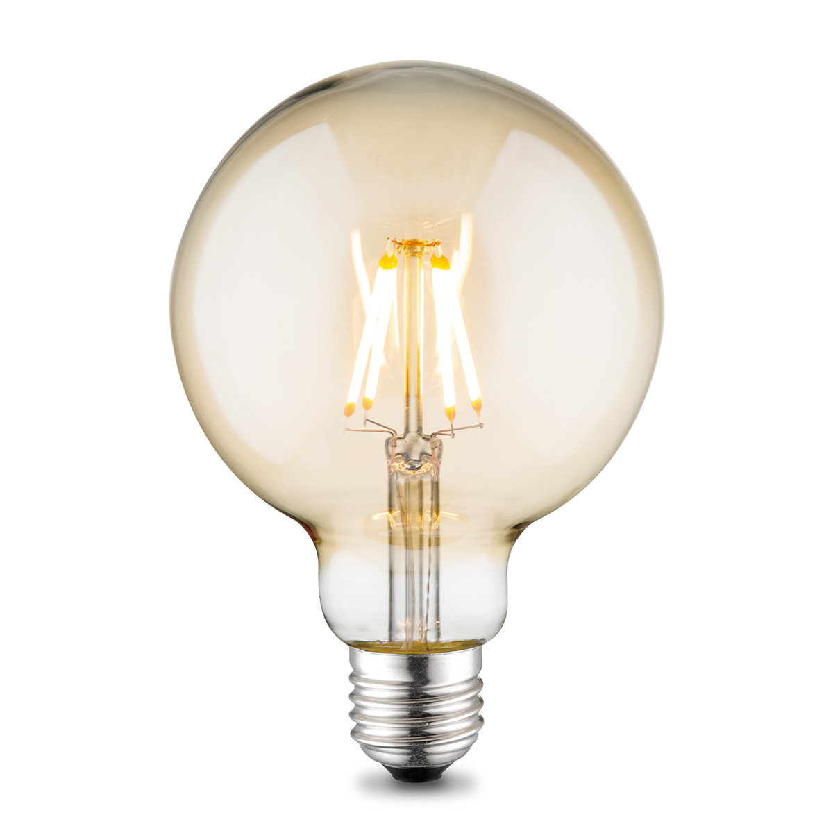Tangla lighting - TLB-8004-02AM - LED Light Bulb Deco filament - G95 2W amber - non dimmable - E27