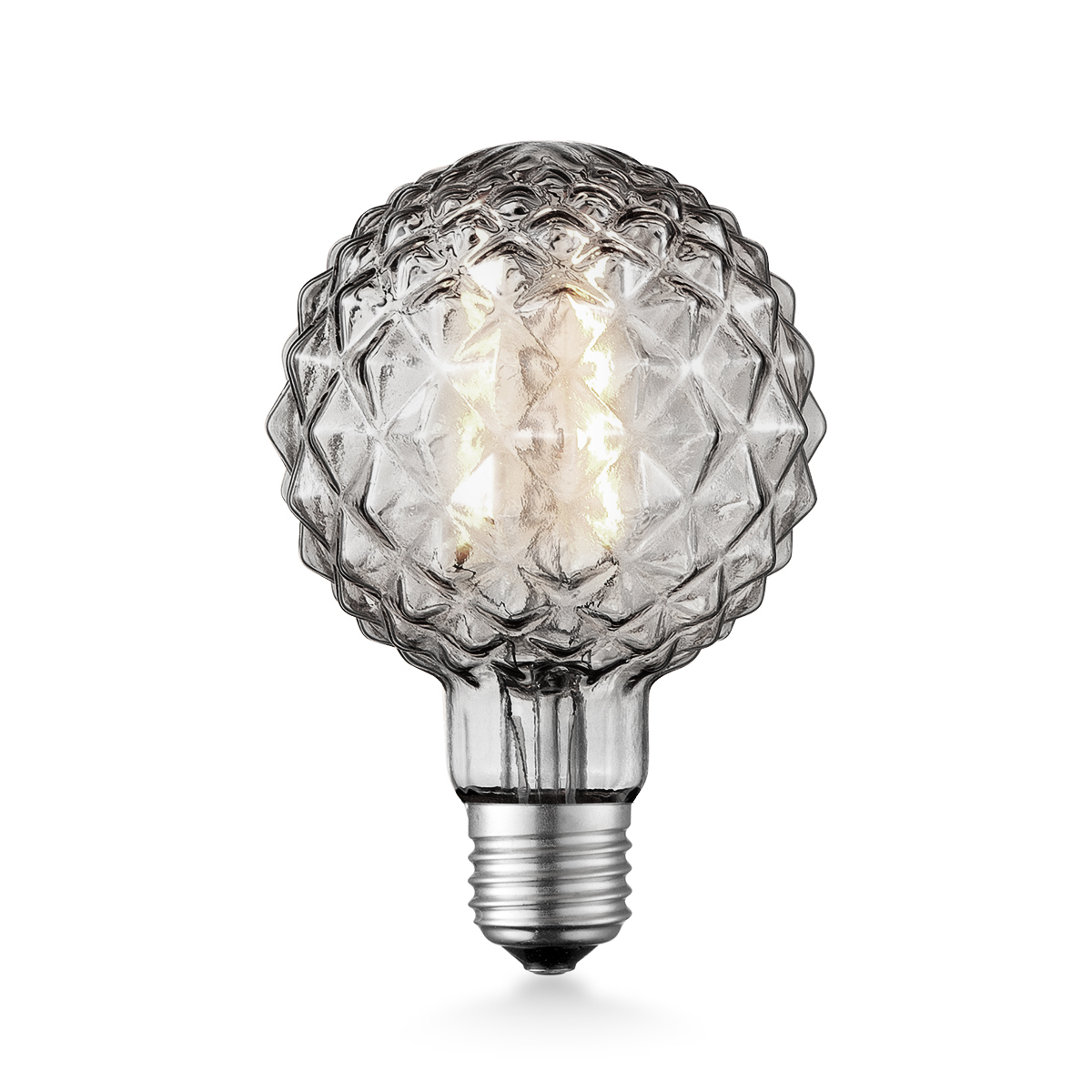 Tangla lighting - TLB-8072-02SM - LED Light Bulb Deco filament - G95 2W smoke - non dimmable - grenade - E27