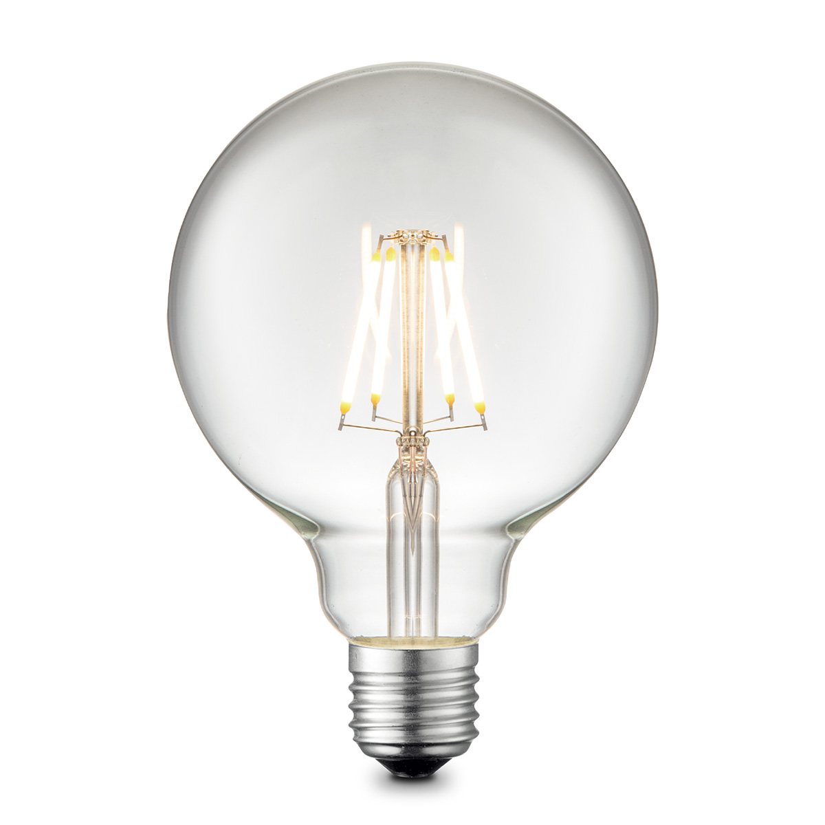 Tangla lighting - TLB-8004-04CL - LED Light Bulb Deco filament - G95 4W clear - dimmable - E27