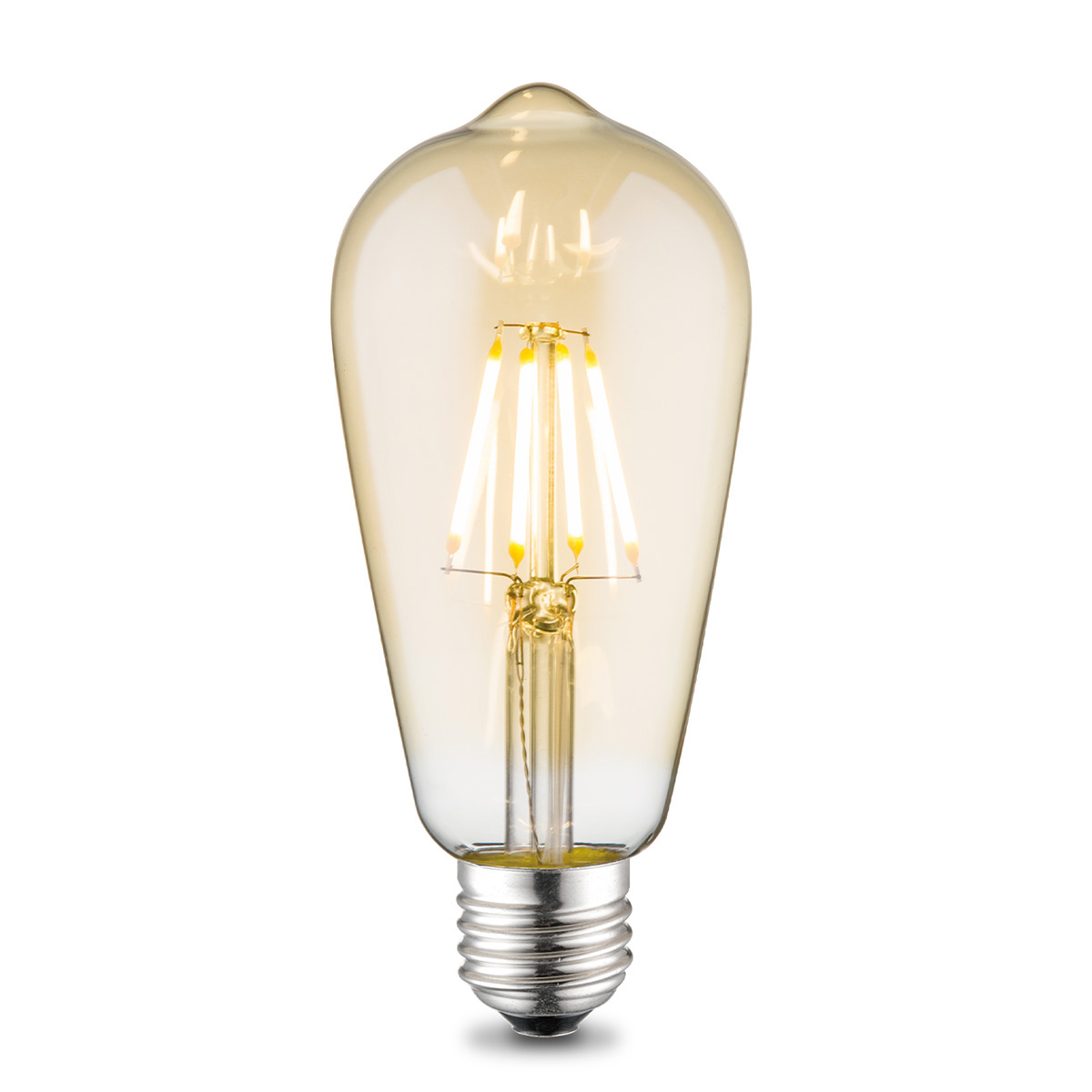 Tangla lighting - TLB-8001-04AM - LED Light Bulb Deco filament - ST64 4W amber - dimmable - E27