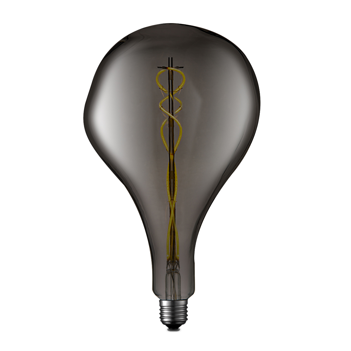 Tangla lighting - TLB-8045-06TM - LED Light Bulb Double Flex filament - special 4W titanium - bubbles - dimmable - E27