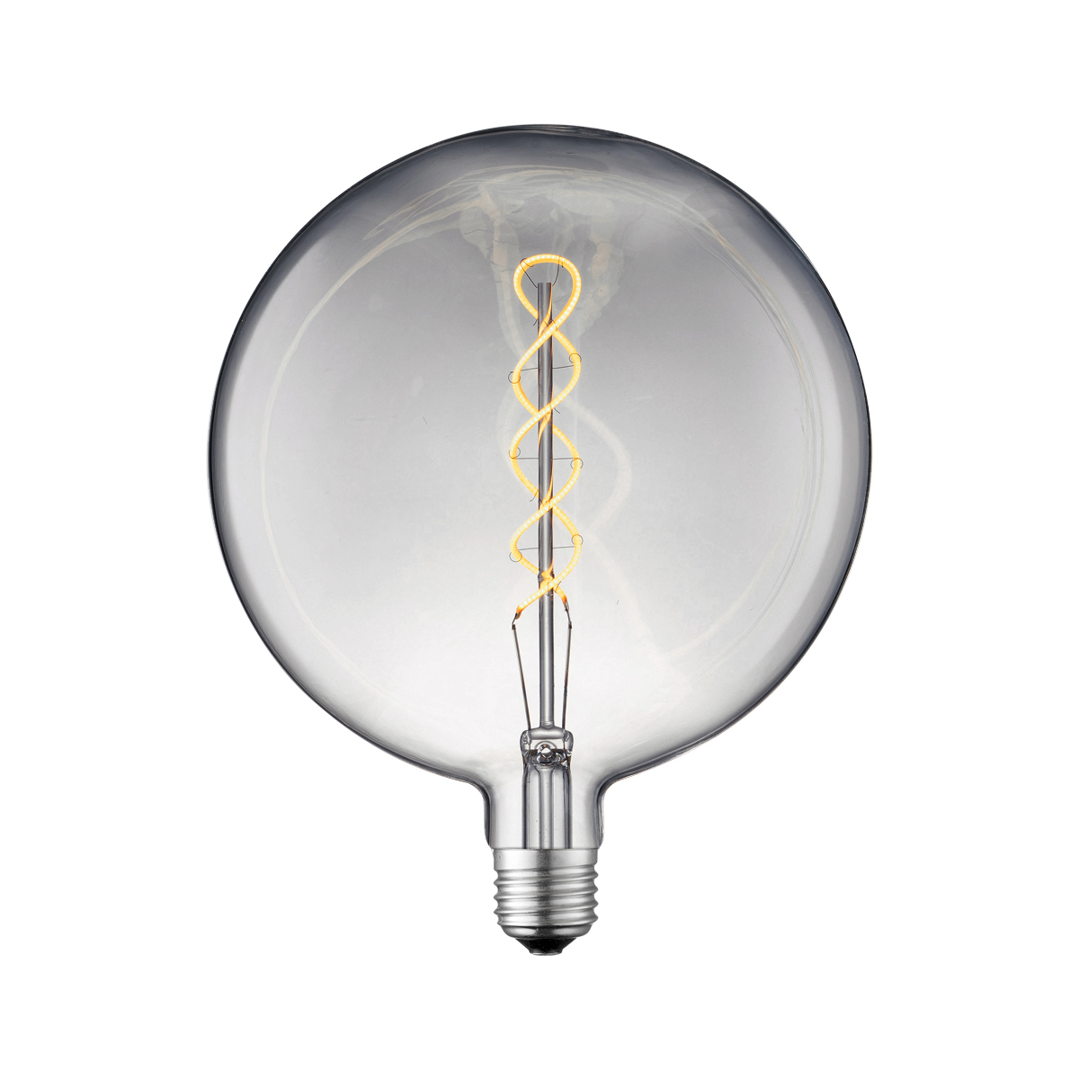 Tangla lighting - TLB-8098-04SM - LED Light Bulb Double Spiral filament - G180 4W smoke - medium - dimmabel - E27