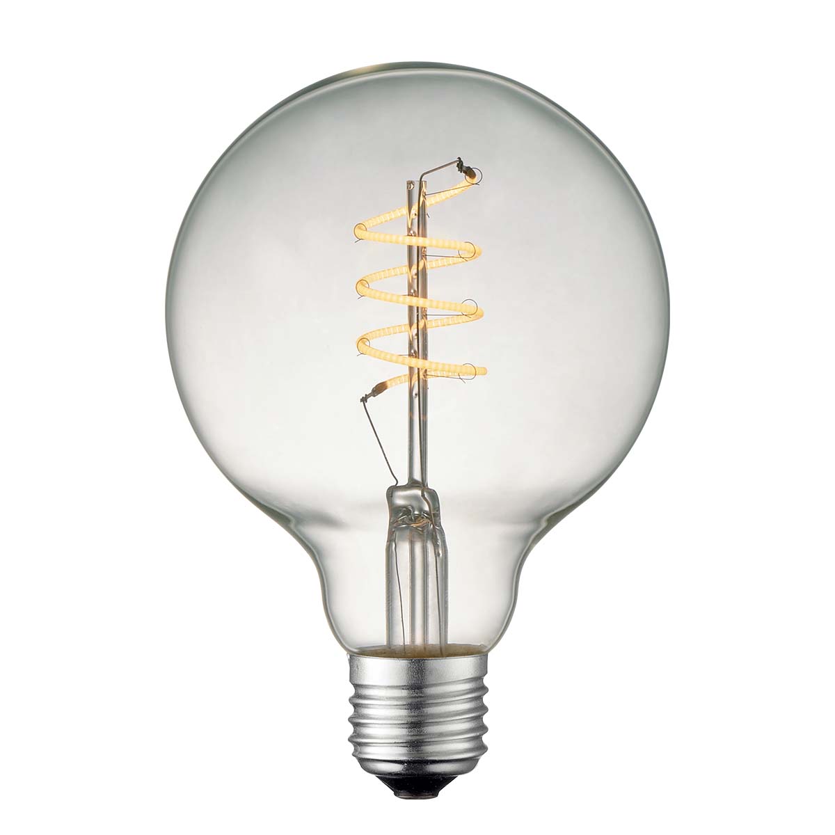 Tangla lighting - TLB-8008-04CL - LED Light Bulb Double Spiral filament - G95 4W clear - dimmable - E27