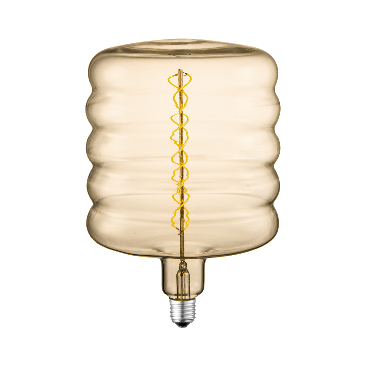 Tangla lighting - TLB-8102-06AM - LED Light Bulb Double Spiral filament - special 4W amber - bucket - dimmable - E27
