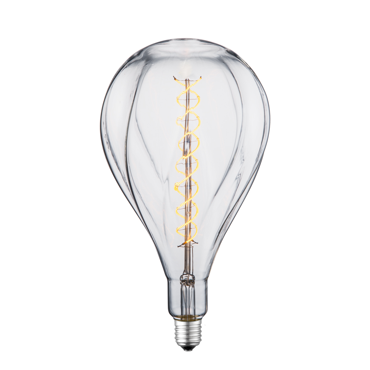 Tangla lighting - TLB-8103-06CL - LED Light Bulb Double Spiral filament - special 4W clear - large bubs - dimmable - E27