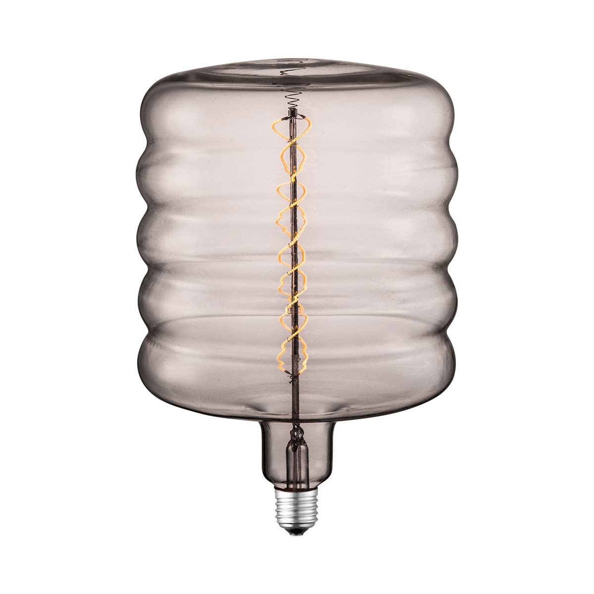 Tangla lighting - TLB-8102-06SM - LED Light Bulb Double Spiral filament - special 4W smoke - bucket - dimmable - E27