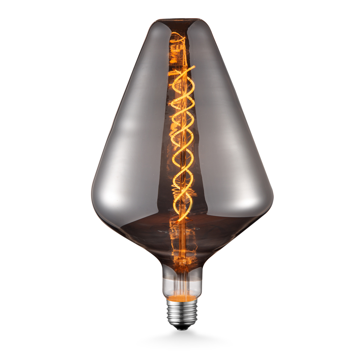 Tangla lighting - TLB-8066-06TM - LED Light Bulb Double Spiral filament - special 4W titanium - dimmable - E27
