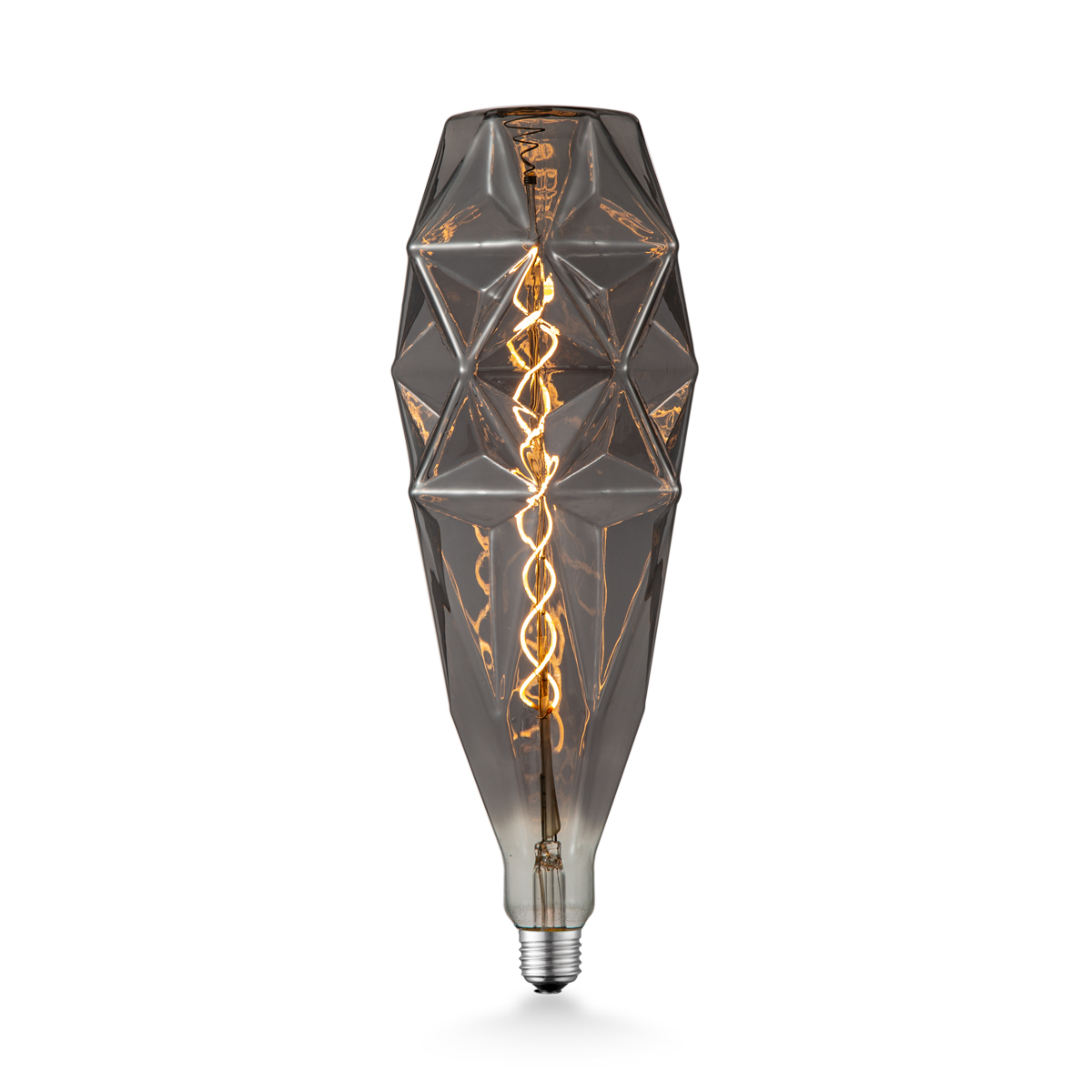 Tangla lighting - TLB-8055-06TM - LED Light Bulb Double Spiral filament - special 4W titanium - medium dimension - dimmable - E27