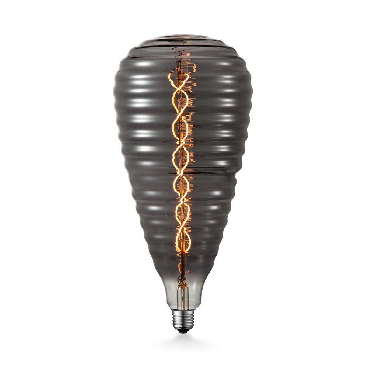 Tangla lighting - TLB-8058-06TM - LED Light Bulb Double Spiral filament - special 4W titanium - medium - pupa - dimmable - E27