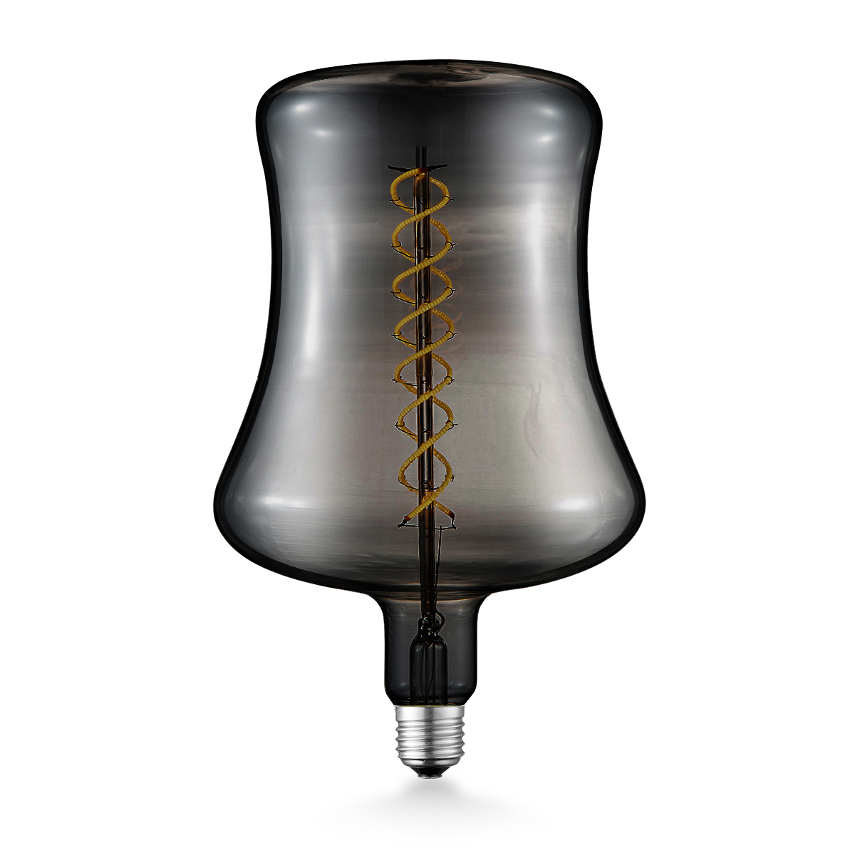 Tangla lighting - TLB-8064-06TM - LED Light Bulb Double Spiral filament - special 4W titanium - medium - reel - dimmable - E27
