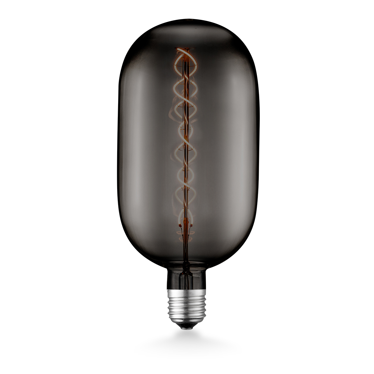 Tangla lighting - TLB-8032-06TM - LED Light Bulb Double Spiral filament - special 4W titanium - medium - sleek - dimmable - E27