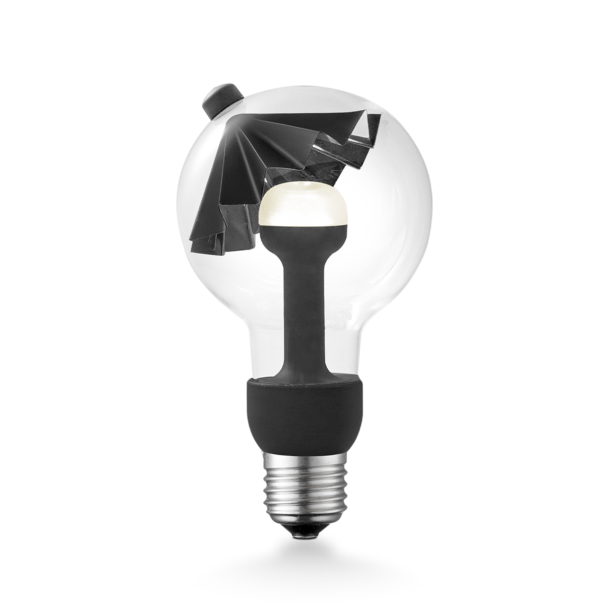 Tangla lighting - 0370-07-N - LED Light Bulb Move me - G80 3W Umbrella black - E27 / E26