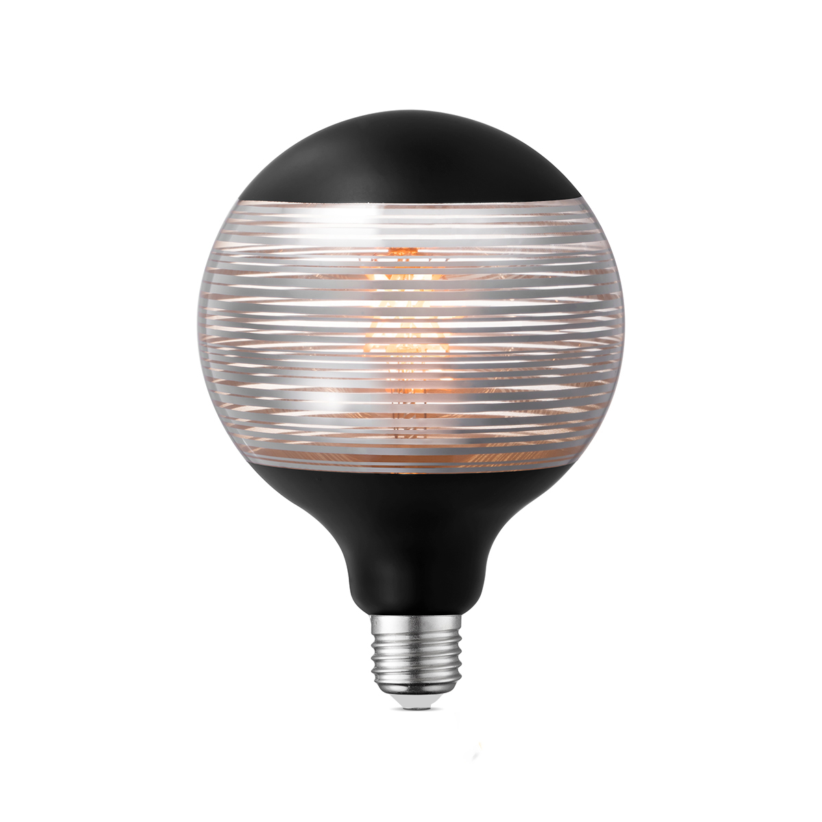 Tangla lighting - TLB-8121-04BS - LED Light Bulb Single Spiral filament - G125 4W graphic design - medium - fade - dimmable - E27