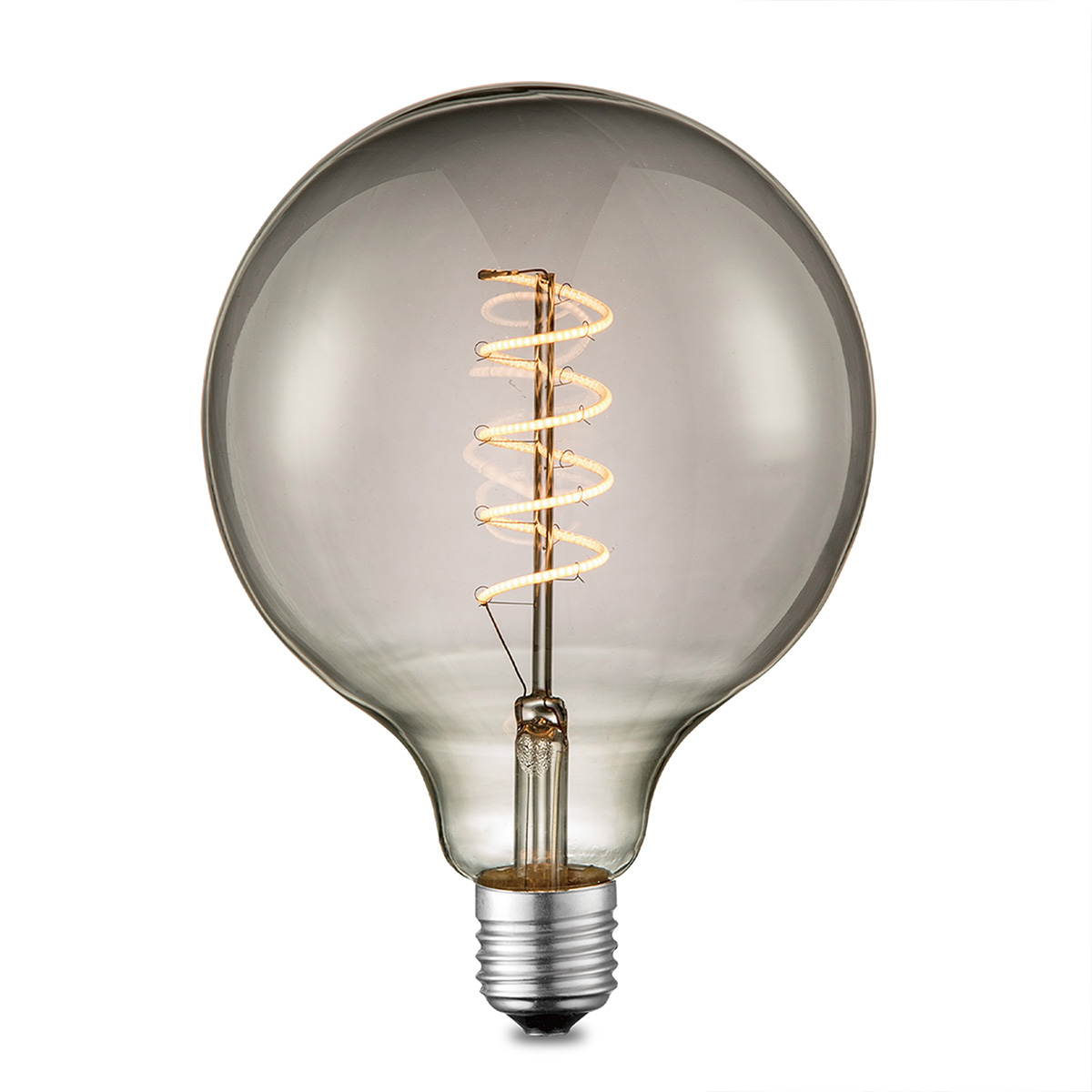 Tangla lighting - TLB-8009-04SM - LED Light Bulb Single Spiral filament - G125 4W smoke - dimmable - E27