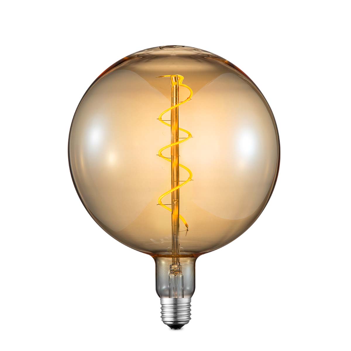 Tangla lighting - TLB-8011-04AM - LED Light Bulb Single Spiral filament - G150 4W amber- large - dimmable - E27