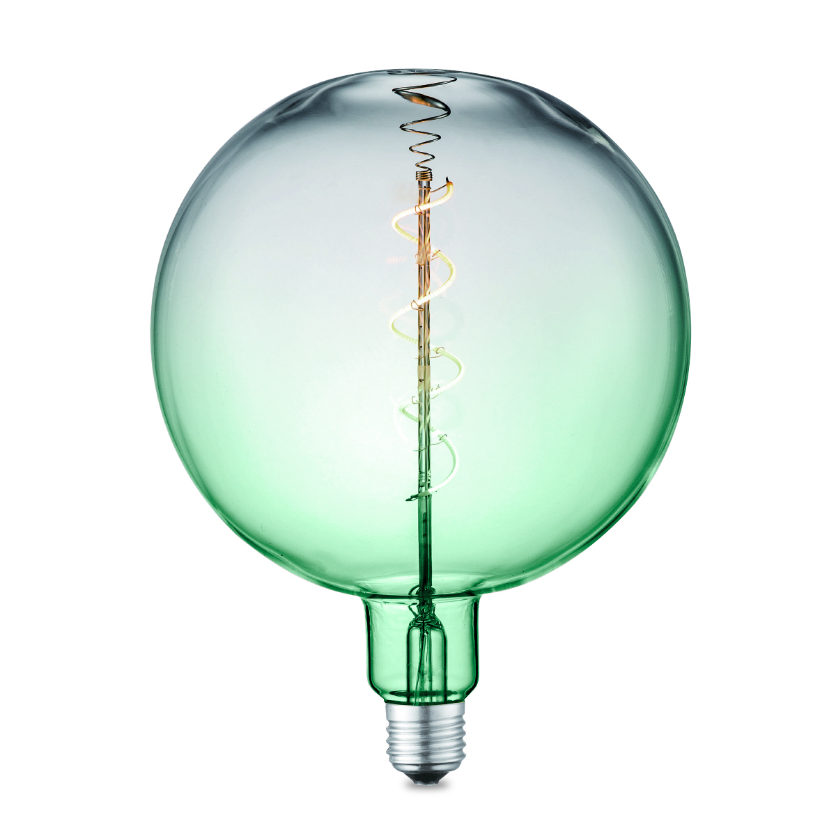 Tangla lighting - TLB-9007-04A - LED Light Bulb Single Spiral filament - G180 4W gradient color bulb - green - non dimmable - E27