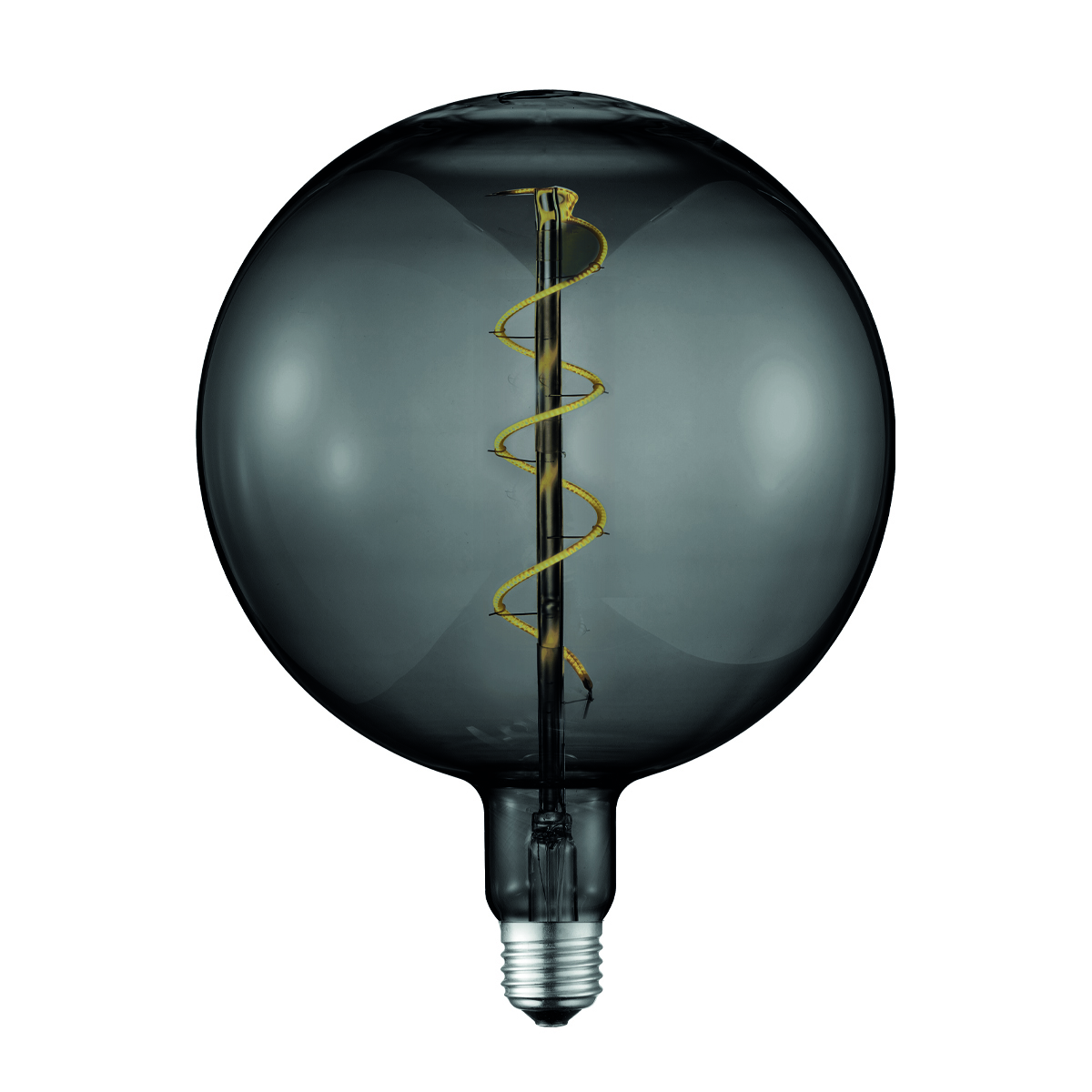 Tangla lighting - TLB-8013-04TM - LED Light Bulb Single Spiral filament - G180 4W titanium - large - dimmabel - E27