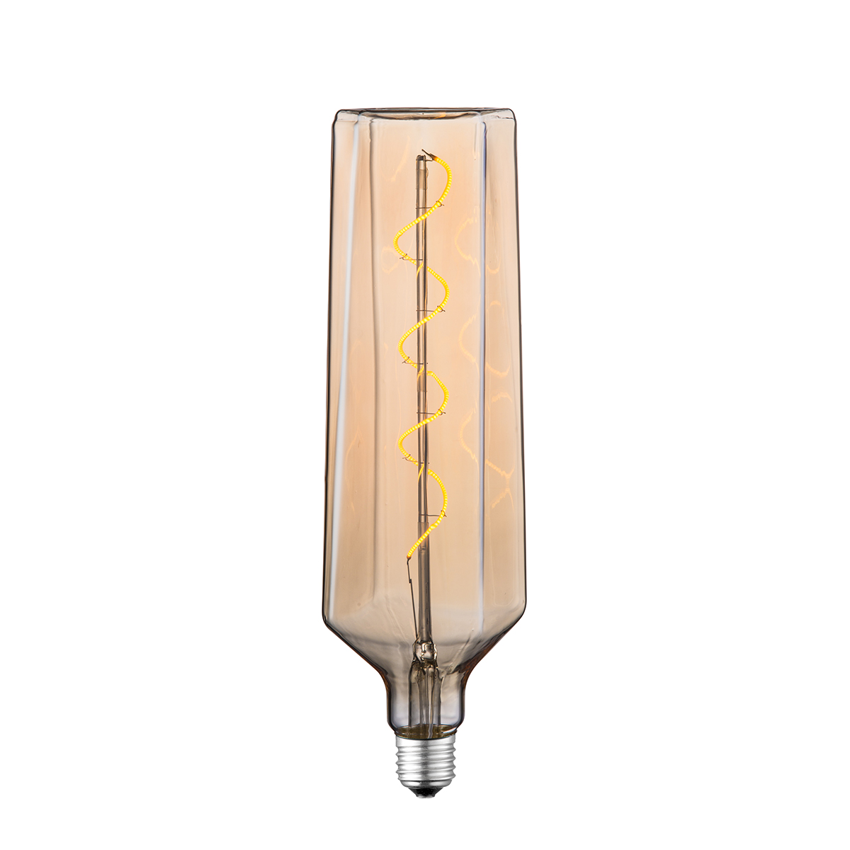 Tangla lighting - TLB-8109-04AM - LED Light Bulb Single Spiral filament - special 4W amber - popsicle - dimmable - E27