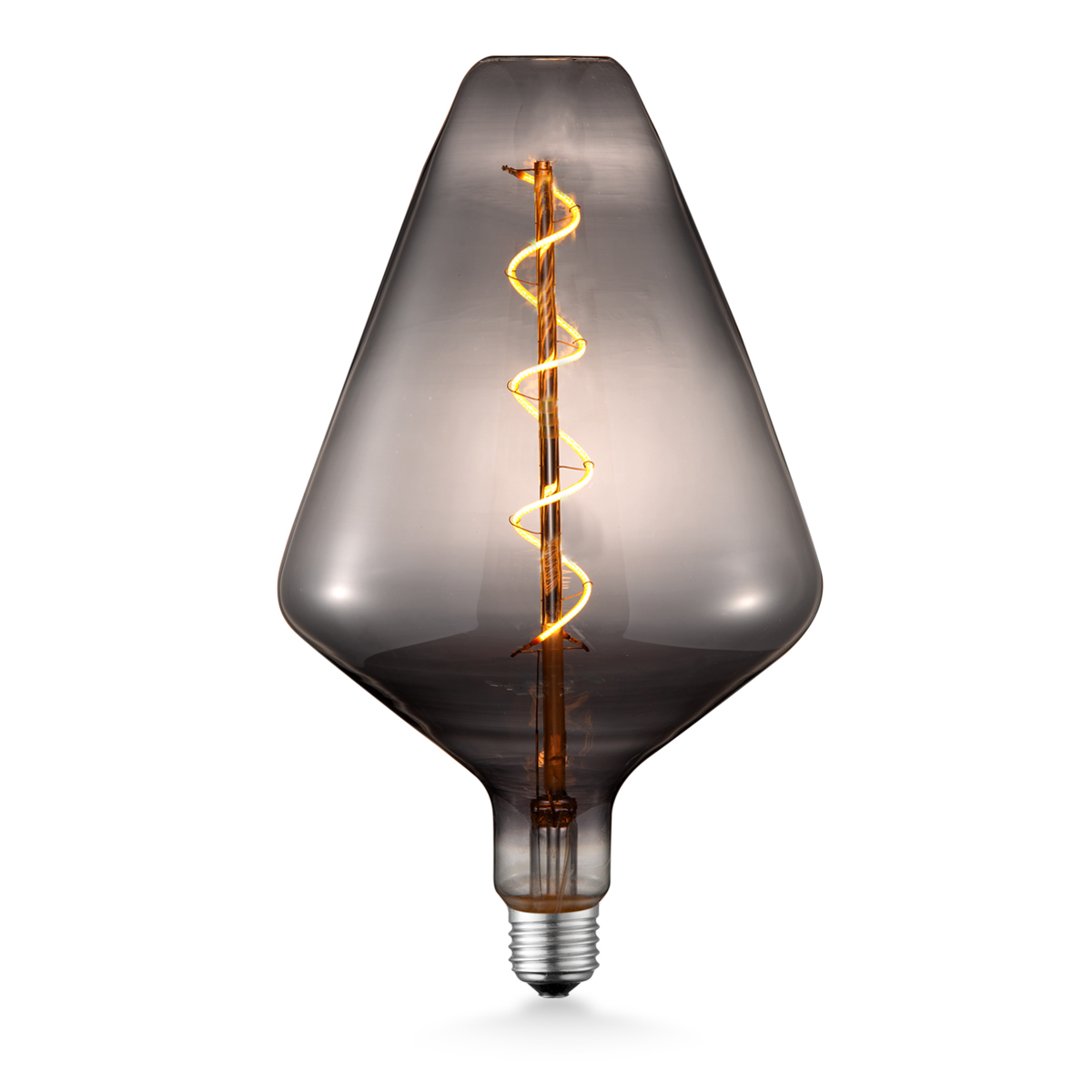 Tangla lighting - TLB-8065-04SM - LED Light Bulb Single Spiral filament - special 4W smoke - medium sharp - dimmable - E27