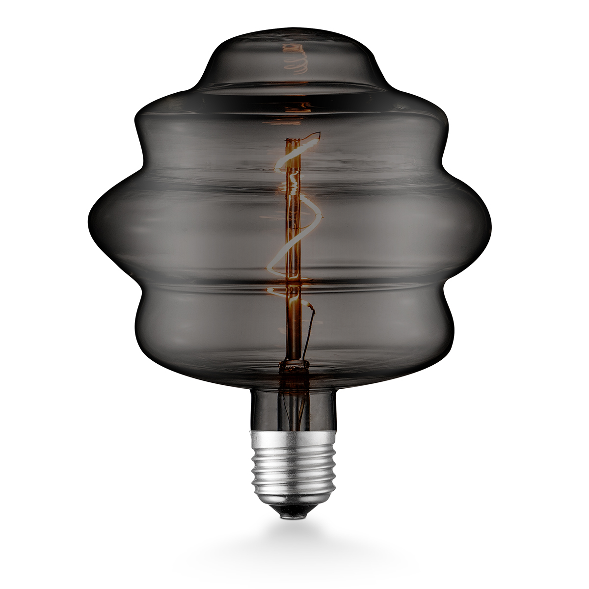 Tangla lighting - TLB-8035-04TM - LED Light Bulb Single Spiral filament - special 4W titanium - gourd - dimmable - E27