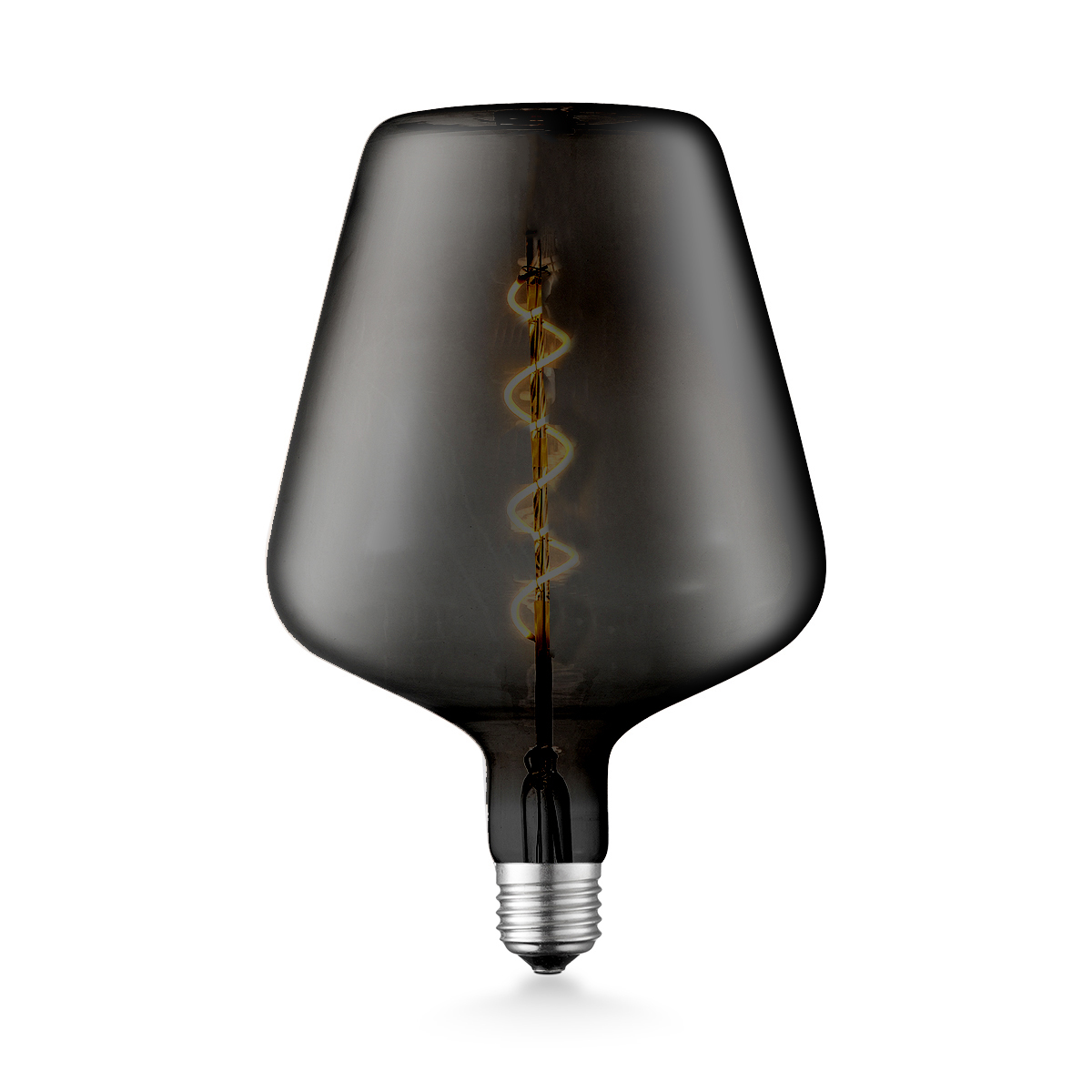 Tangla lighting - TLB-8061-04TM - LED Light Bulb Single Spiral filament - special 4W titanium - medium jar - dimmable - E27