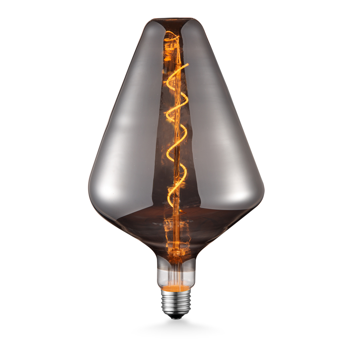 Tangla lighting - TLB-8065-04TM - LED Light Bulb Single Spiral filament - special 4W titanium - medium sharp - dimmable - E27
