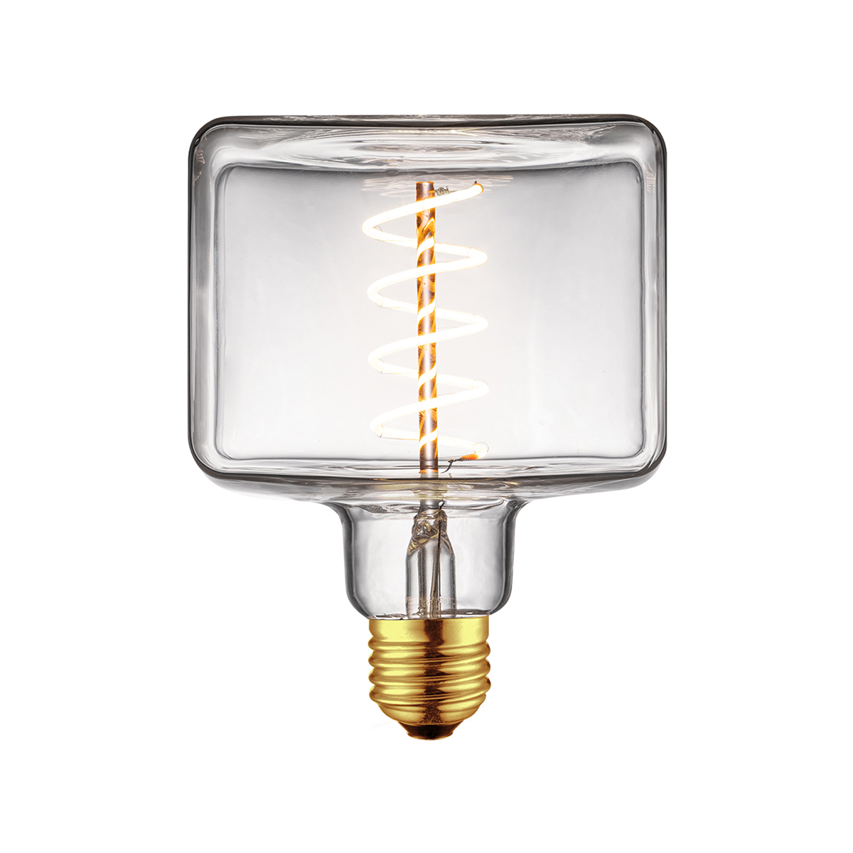 Tangla lighting - TLB-8125-04CL - LED Light Bulb Single Spiral filament - square 4W clear - dimmable - E27