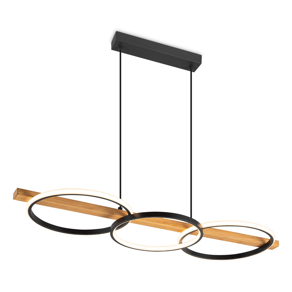Tangla lighting - TLP7608-03NT - LED Pendant lamp 1 Light - FSC wood - natural - glory