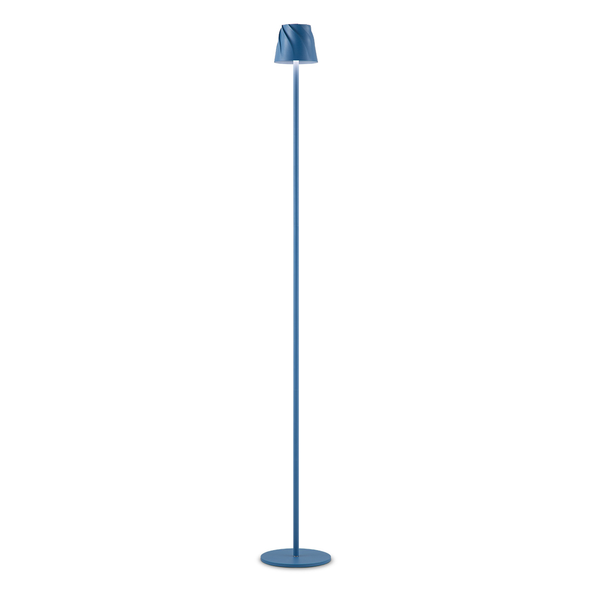 Tangla lighting - TLF7634-01BL - LED floor lamp - rechargeable plastic - blue - whirl
