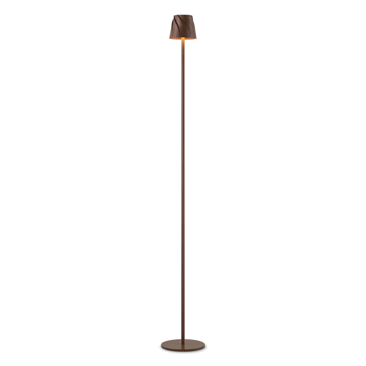 Tangla lighting - TLF7634-01BN - LED floor lamp - rechargeable plastic - brown - whirl