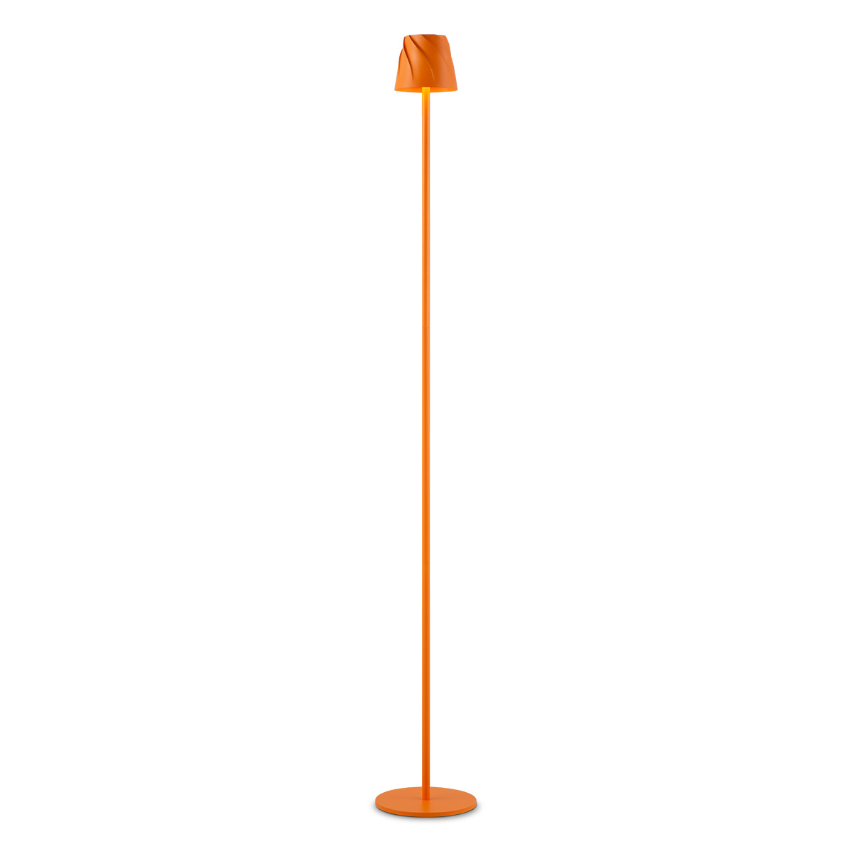 Tangla lighting - TLF7634-01OR - LED floor lamp - rechargeable plastic - orange - whirl