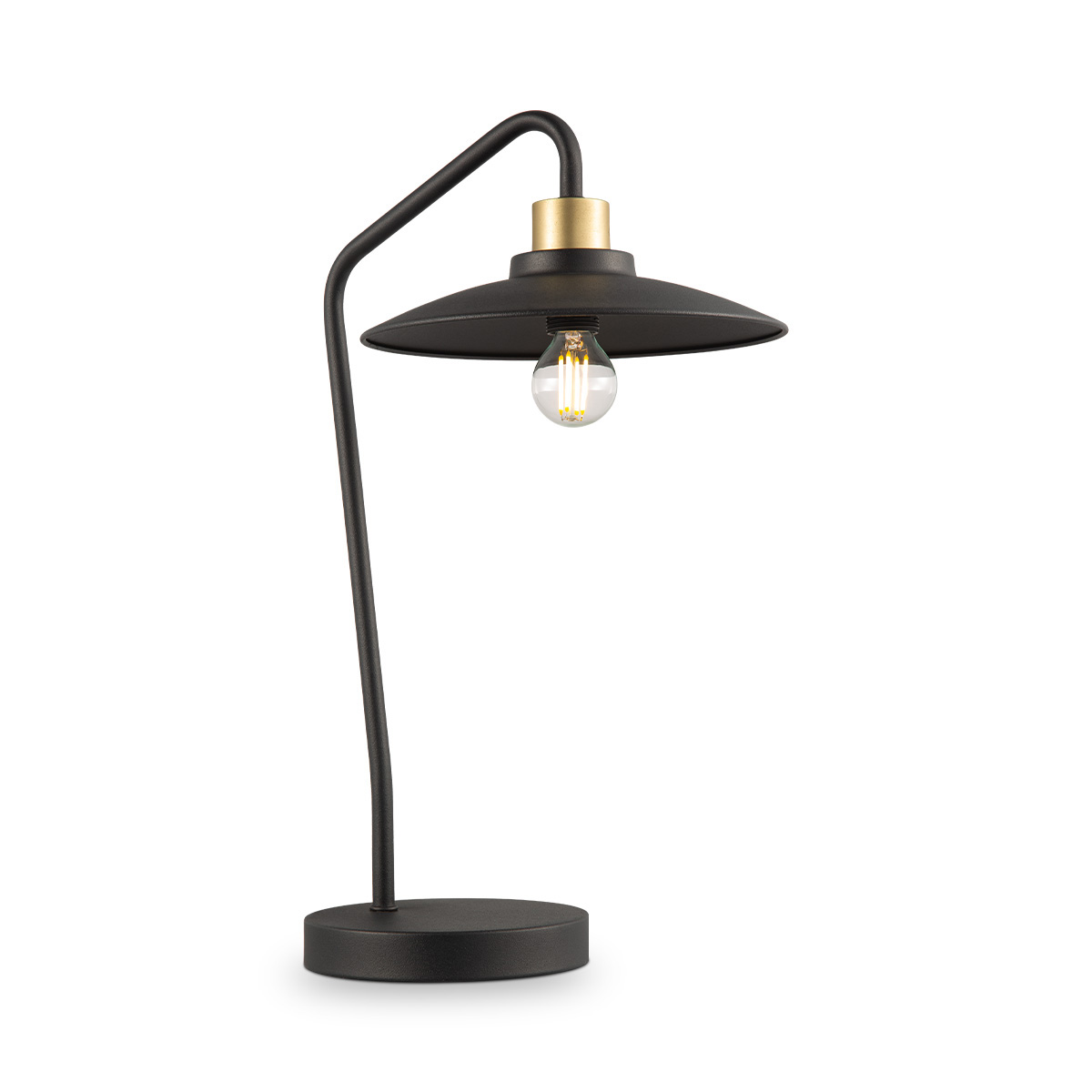 Tangla lighting - TLT7655-01SB - LED table lamp 1 light - metal decorative lighting - modern - black cirque series