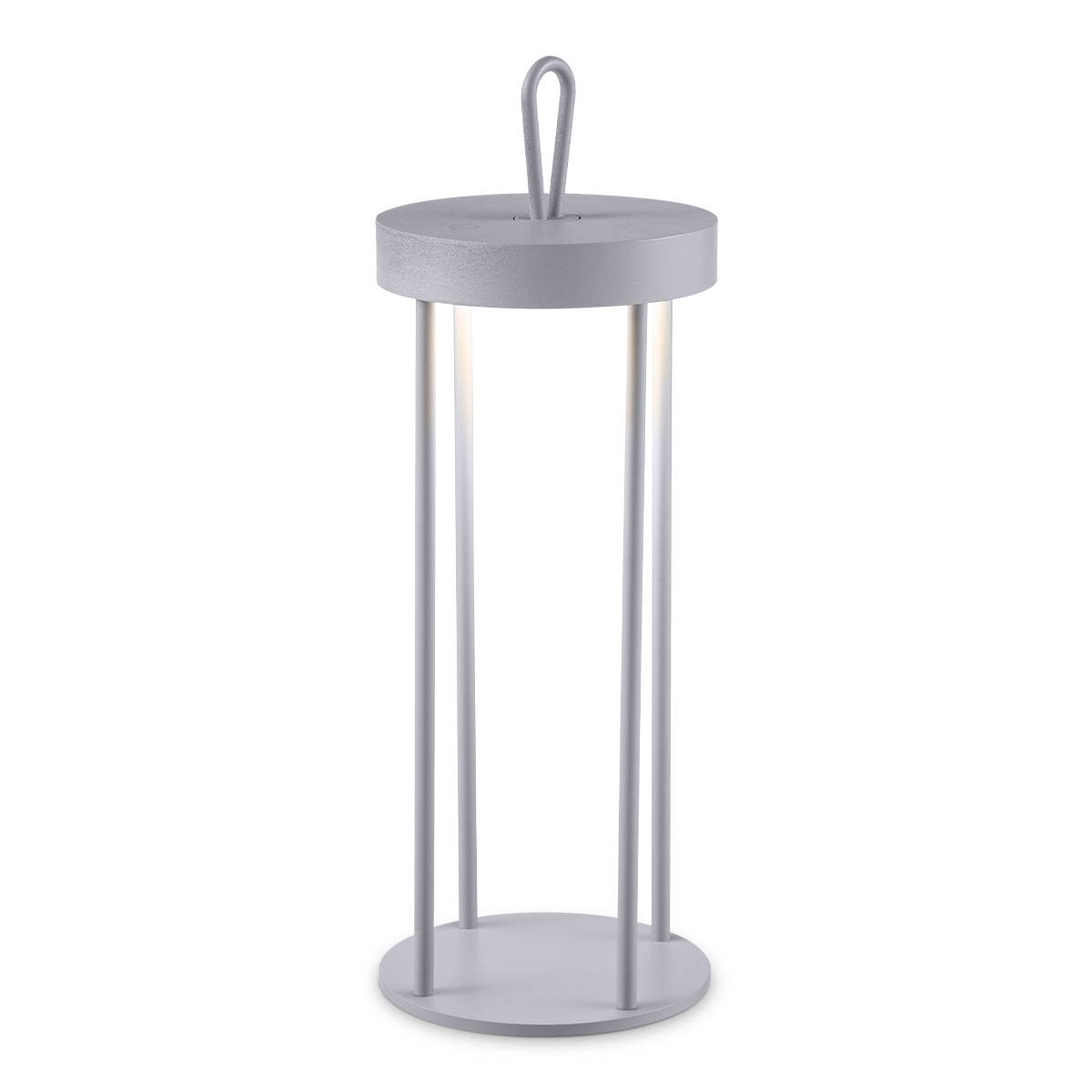Tangla lighting - TLT7654-01GY - LED table lamp - outdoor lighting - rechargeable plastic and metal - touch dimmer - grey - pavilion