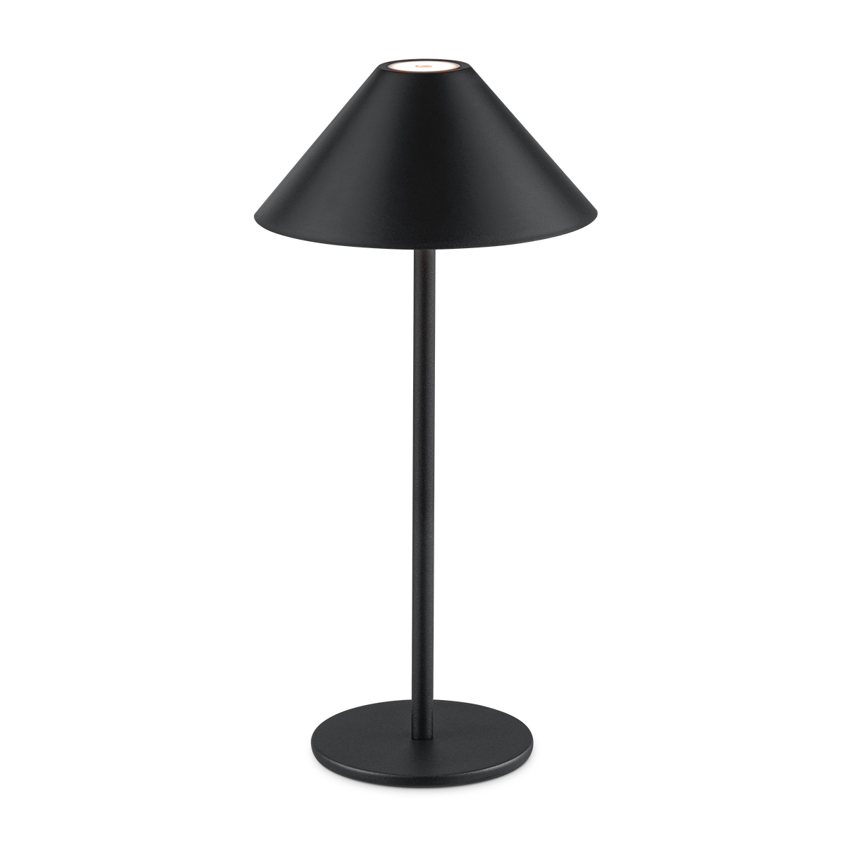 Tangla lighting - TLT7643-01BK - LED table lamp - rechargeable plastic and metal - black - umbrella
