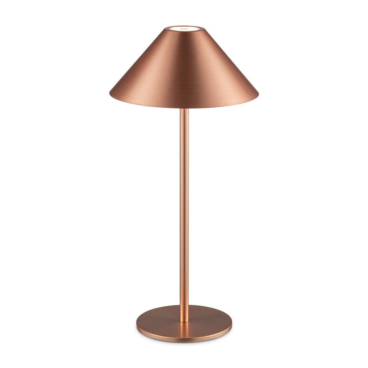 Tangla lighting - TLT7643-01CP - LED table lamp - rechargeable plastic and metal - copper - umbrella