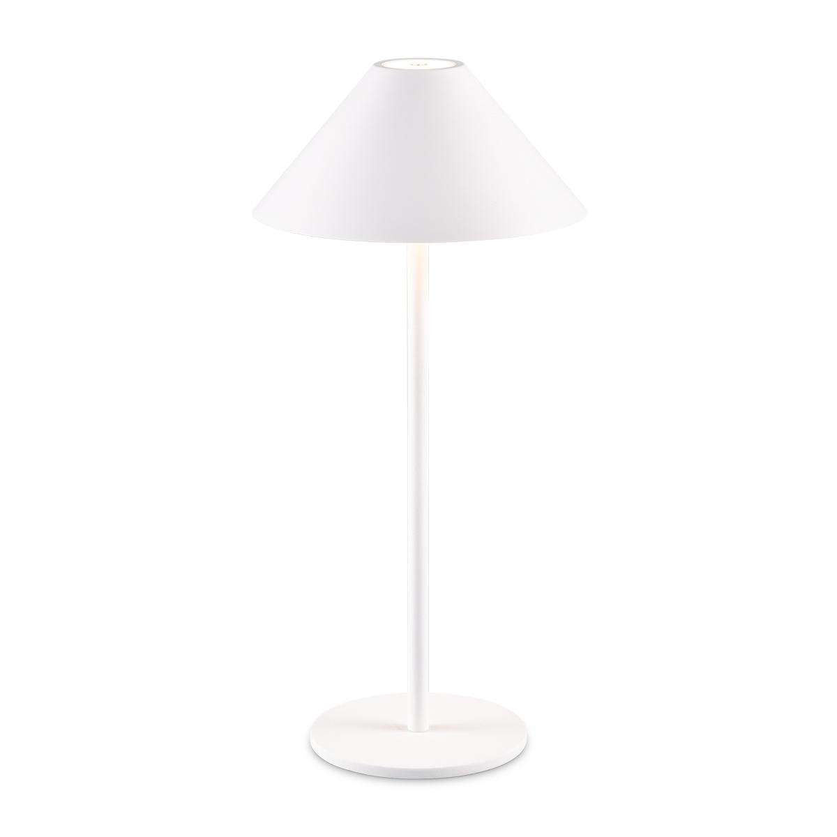 Tangla lighting - TLT7643-01WT - LED table lamp - rechargeable plastic and metal - white - umbrella