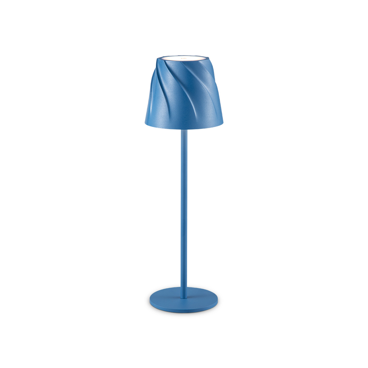 Tangla lighting - TLT7634-01BL - LED table lamp - rechargeable plastic - blue - whirl