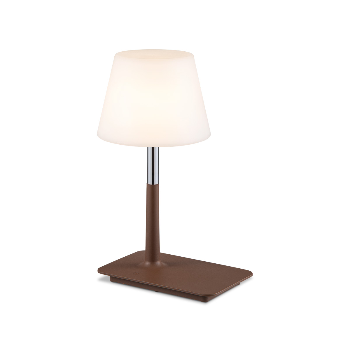Tangla lighting - TLT7639-01BM - LED table lamp - rechargeable plastic - brown - square
