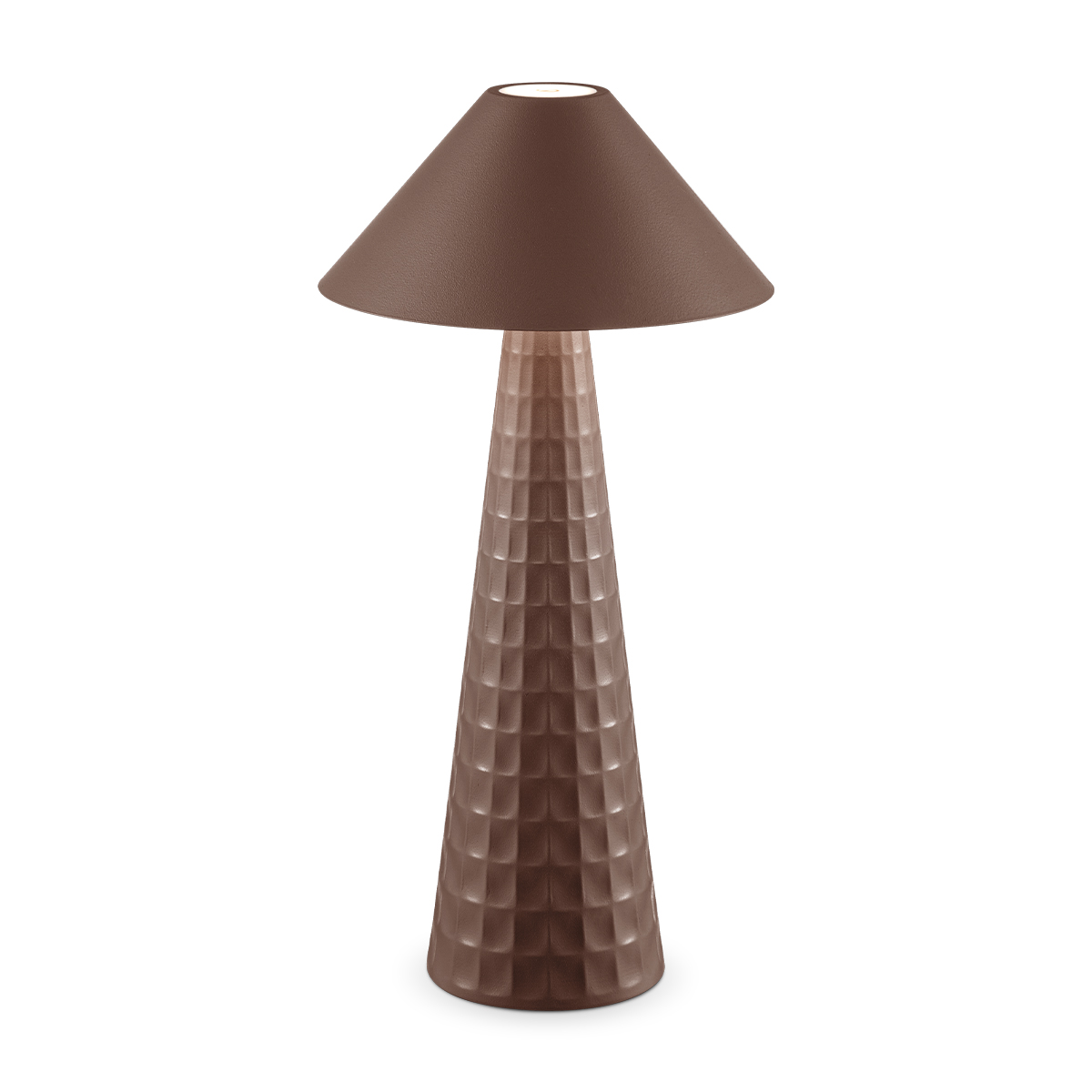 Tangla lighting - TLT7645-01BW - LED table lamp - rechargeable plastic and metal - brown - mushroom