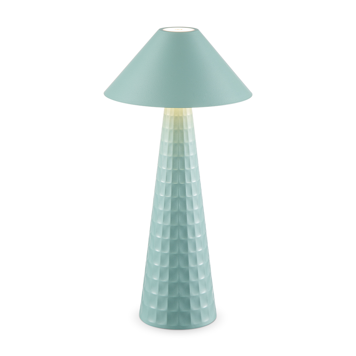 Tangla lighting - TLT7645-01GN - LED table lamp - rechargeable plastic and metal - green - mushroom