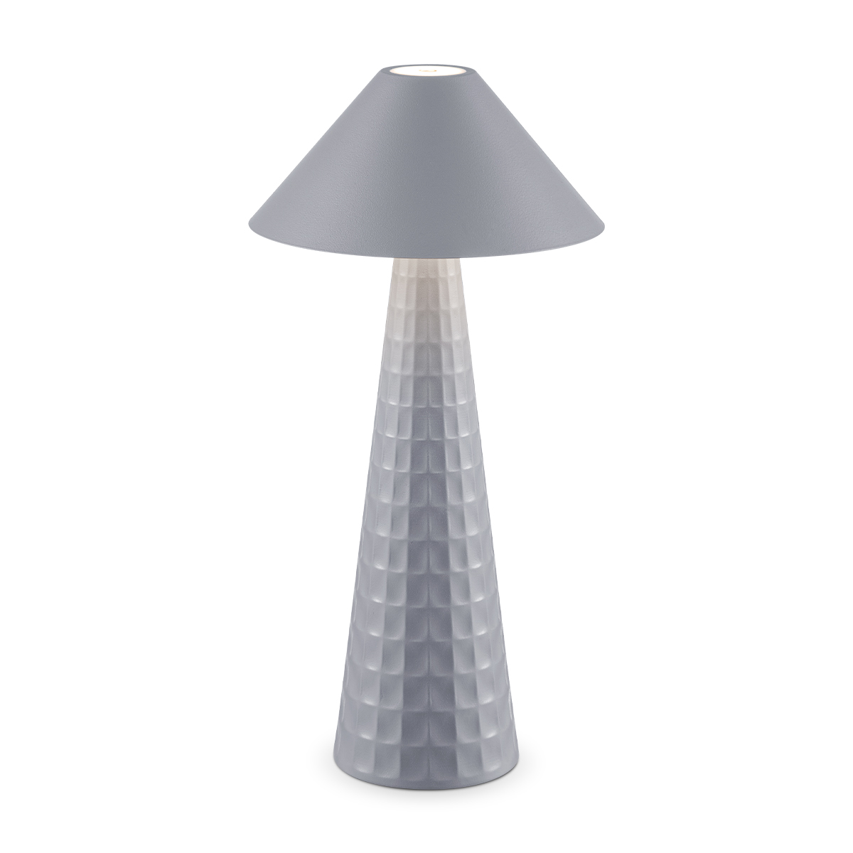 Tangla lighting - TLT7645-01GY - LED table lamp - rechargeable plastic and metal - grey - mushroom