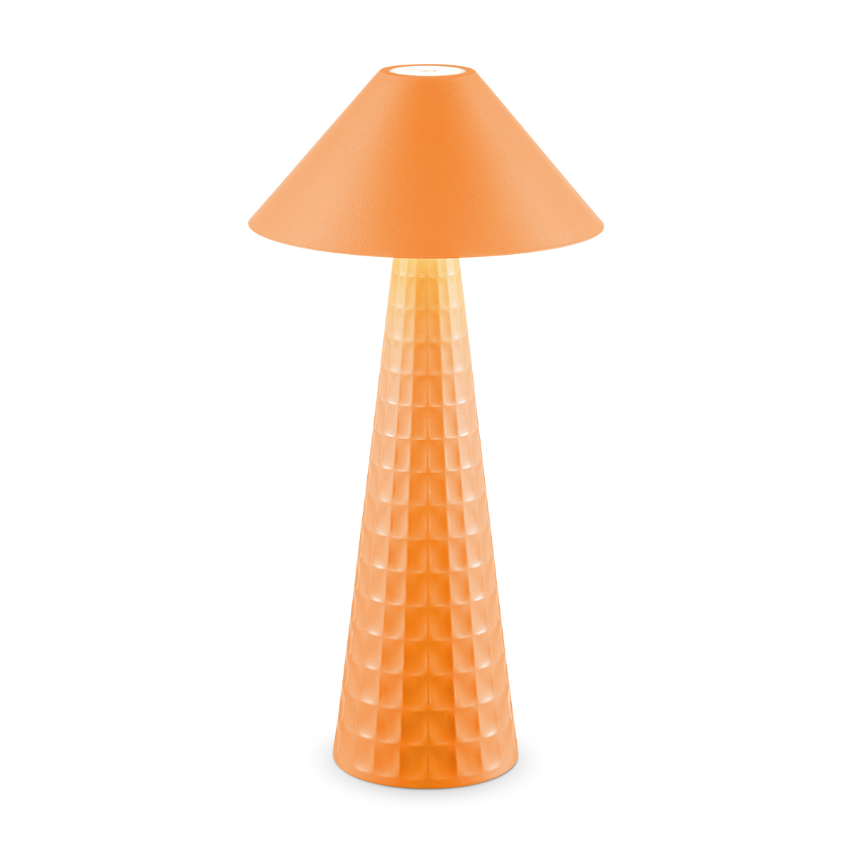 Tangla lighting - TLT7645-01OG - LED table lamp - rechargeable plastic and metal - orange - mushroom