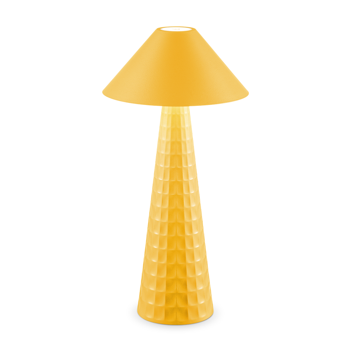 Tangla lighting - TLT7645-01YW - LED table lamp - rechargeable plastic and metal - yellow - mushroom