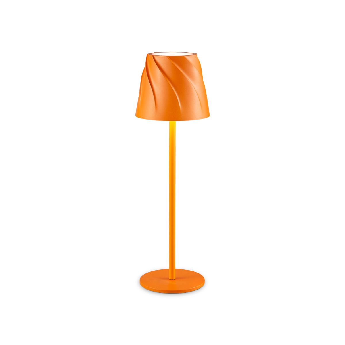 Tangla lighting - TLT7634-01OG - LED table lamp - rechargeable plastic - orange - whirl