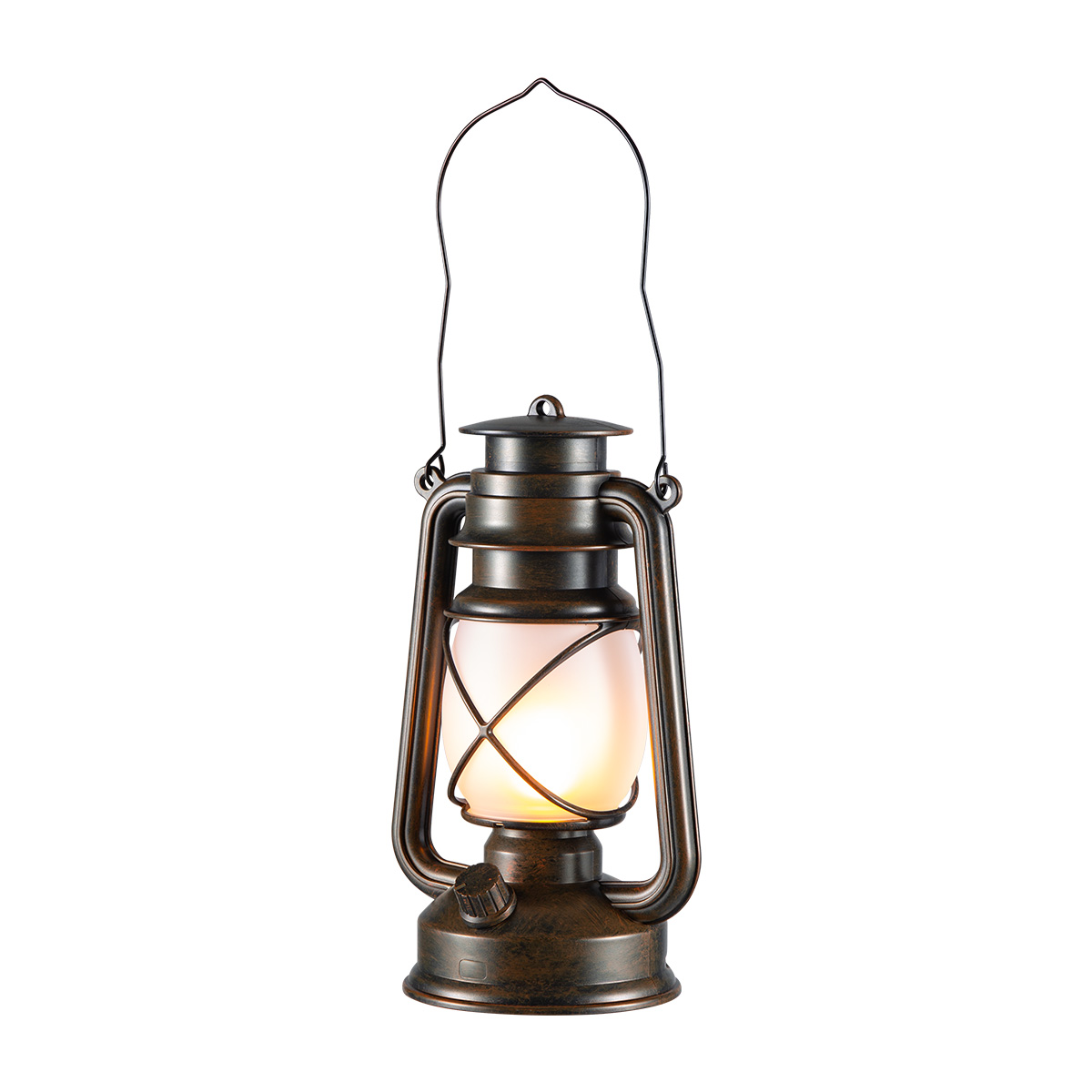 Tangla lighting - TLT7628-01VB - LED table lamp - rechargeable plastic - vintage brown - hook