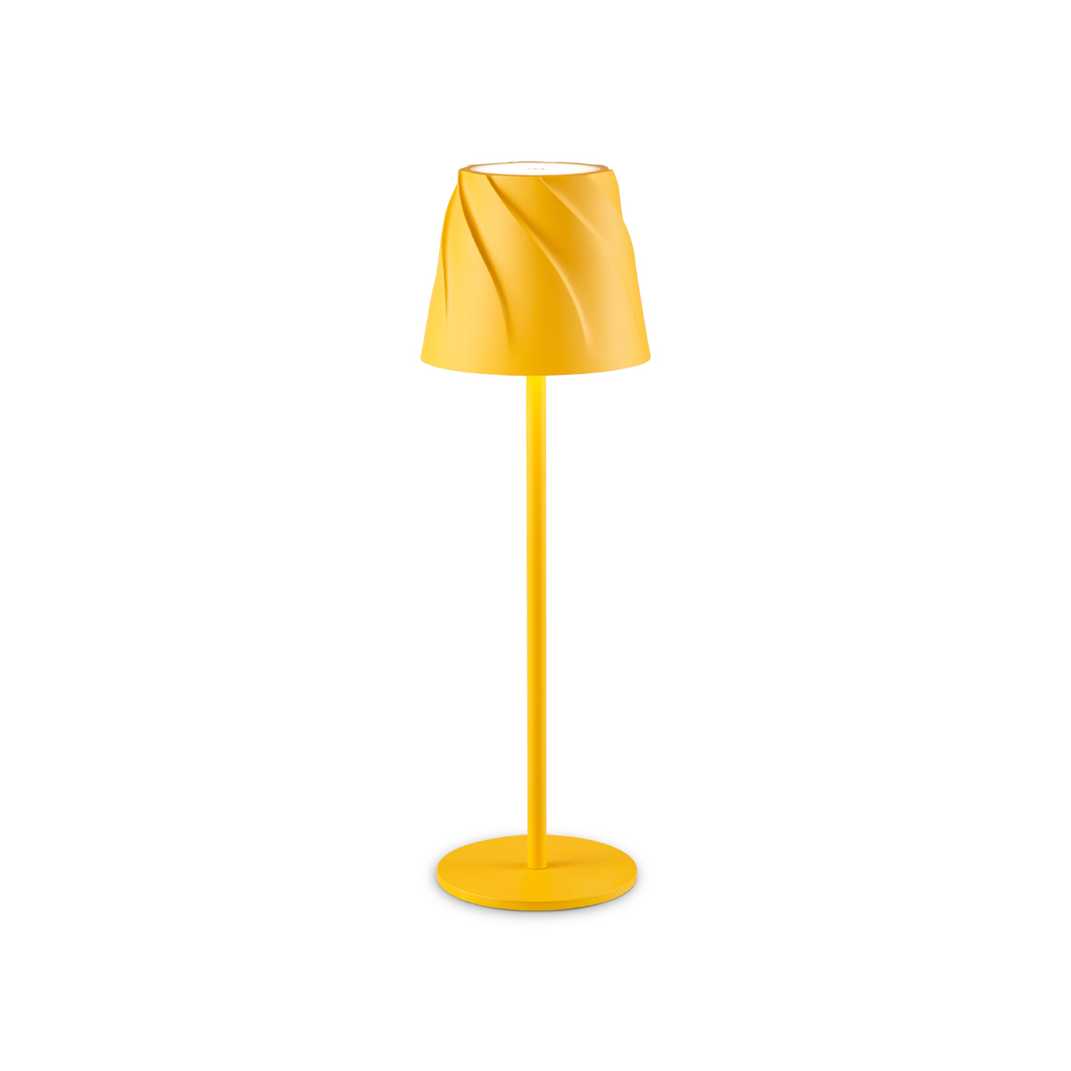 Tangla lighting - TLT7634-01YL - LED table lamp - rechargeable plastic - yellow - whirl